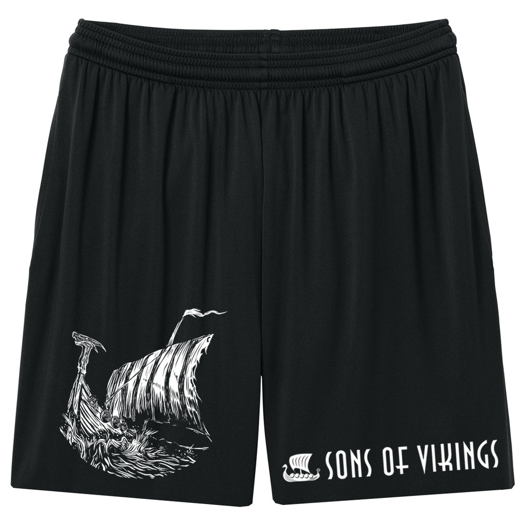 Viking Longship Gym Shorts