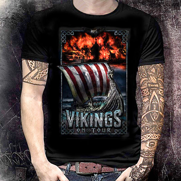 Vikings on Tour T-Shirt | Norse Viking Shirts | Drakkar – Sons of Vikings