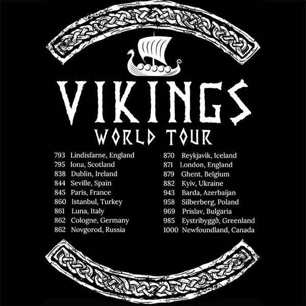 Two-Sided Vikings World Tour T-Shirt