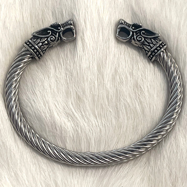 Wolf Flexible Bracelet - Stainless Steel