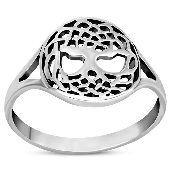 Women's Tree of Life Ring - Sterling Silver