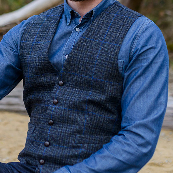 100% Wool Irish Waistcoat