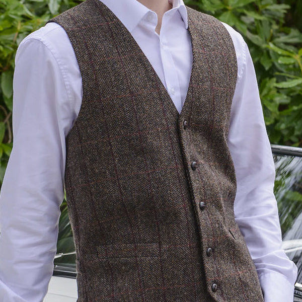 100% Wool Irish Waistcoat