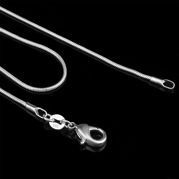 Silver Plated Snake Chain - 1mm