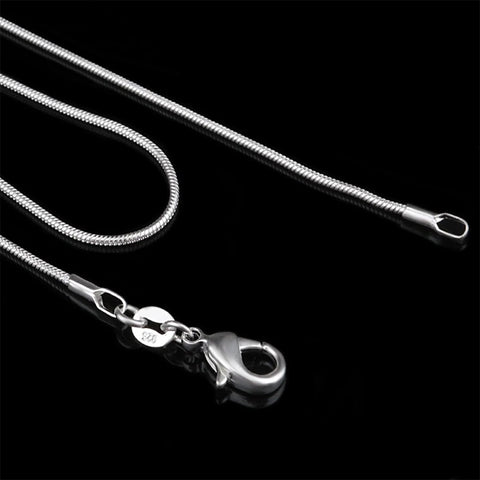 
  
	
    
	
    Silver Plated Snake Chain - 1mm