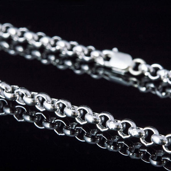 4mm Sterling Silver Rolo Chain