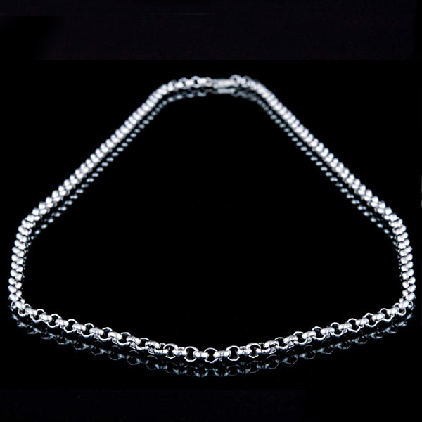 4mm Sterling Silver Rolo Chain