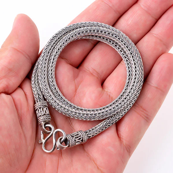 5mm Sterling Silver Viking Braid Chain