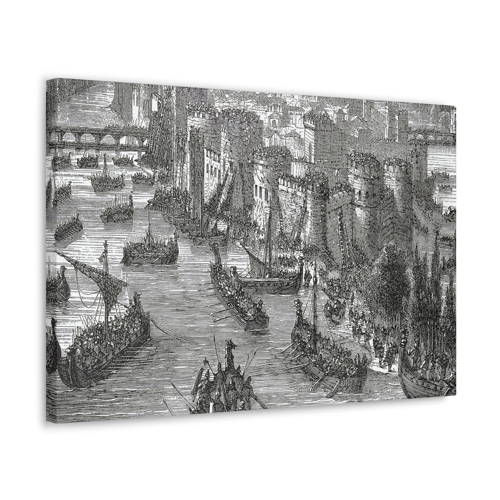 Viking Siege of Paris - Canvas Print