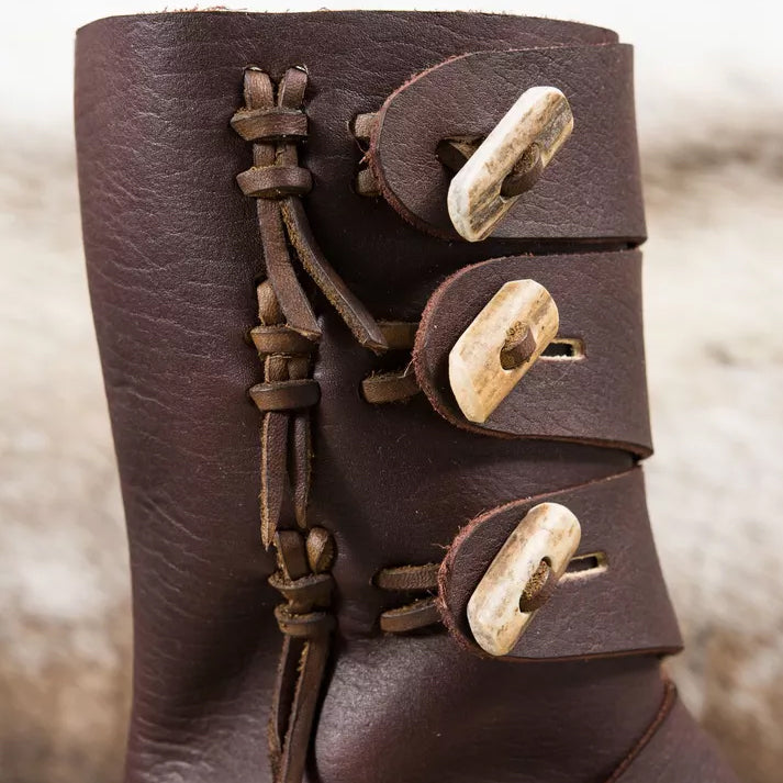 Leather viking clearance boots