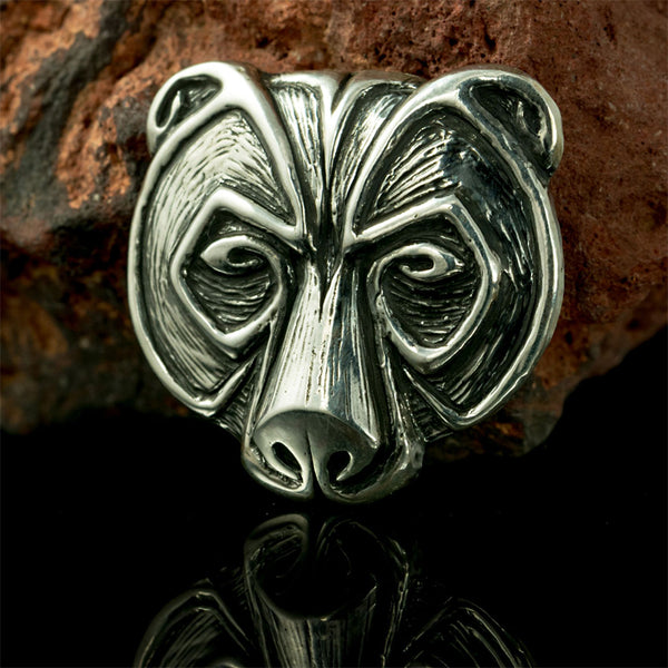 Bear Pendant - Sterling Silver