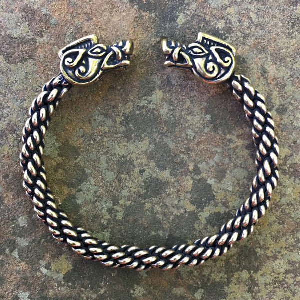 Boar Bracelet (Medium Braid) - Bronze