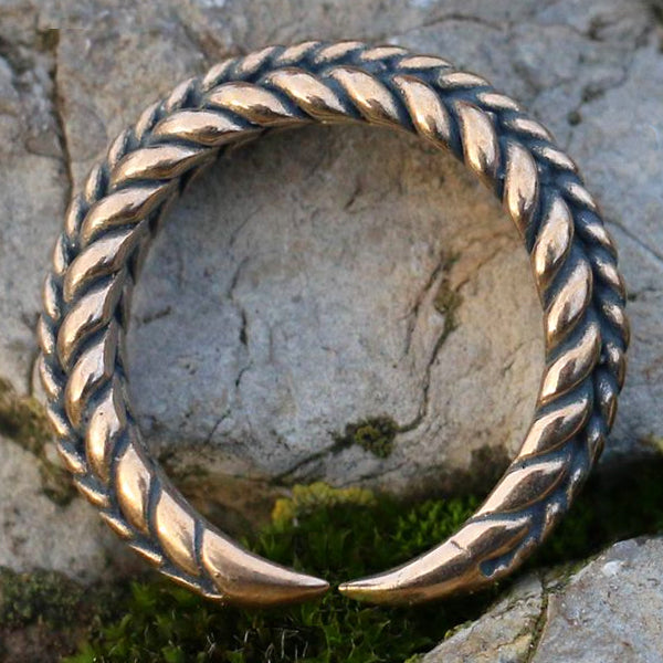 Braided Torc Ring - Bronze