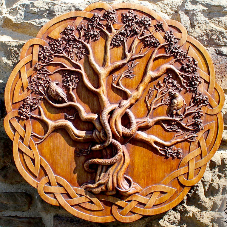 Carved Wood Yggdrasil