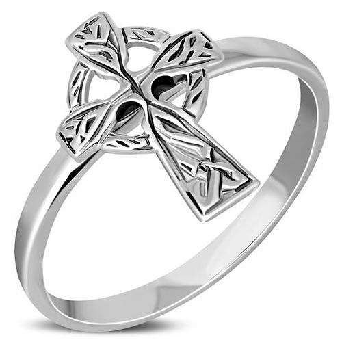 Celtic Cross Ring - Sterling Silver