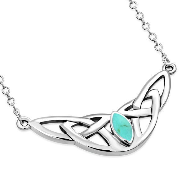 Celtic Knot Choker Necklace - w/ 4 Stone Options