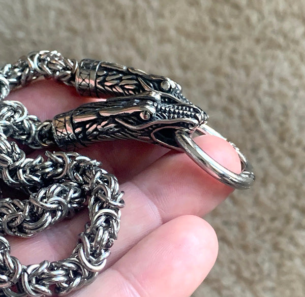 Norse Dragons - Viking Kings Chain - Stainless Steel