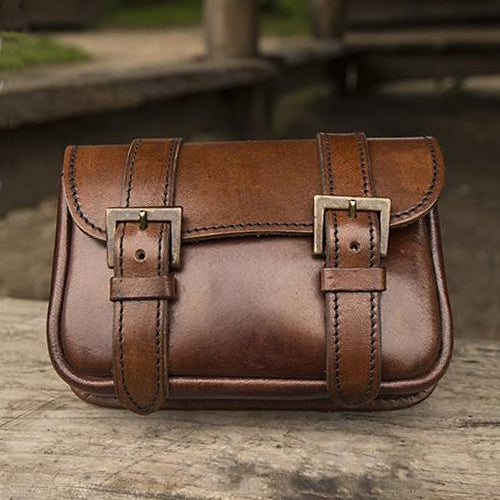 Dual Strap Leather Bag