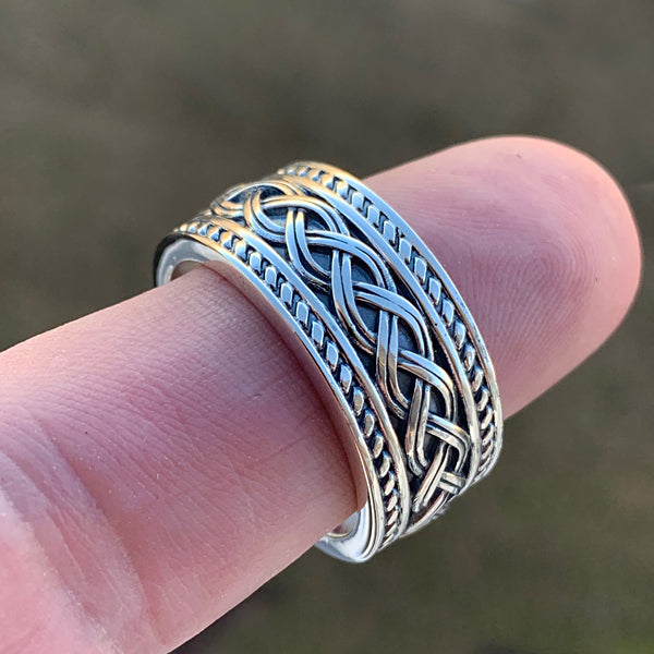 Extra Thick Knot Ring - Sterling Silver
