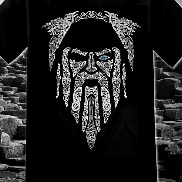  Fleece Viking Crow Zipper Hoodie, Norse Mythology Odin