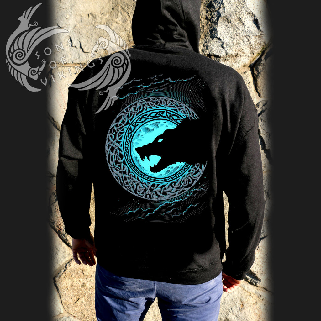 Viking fenrir hoodie Clearance