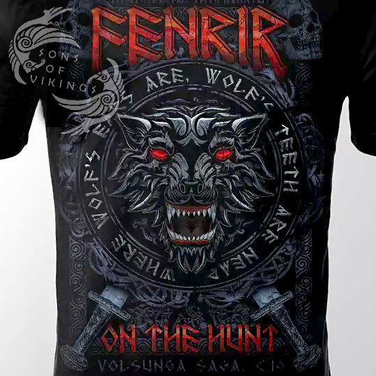 Fenrir on the Hunt T-Shirt