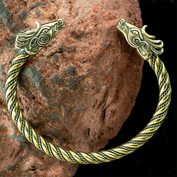 Fianna Celtic Deer Bracelet - Brass
