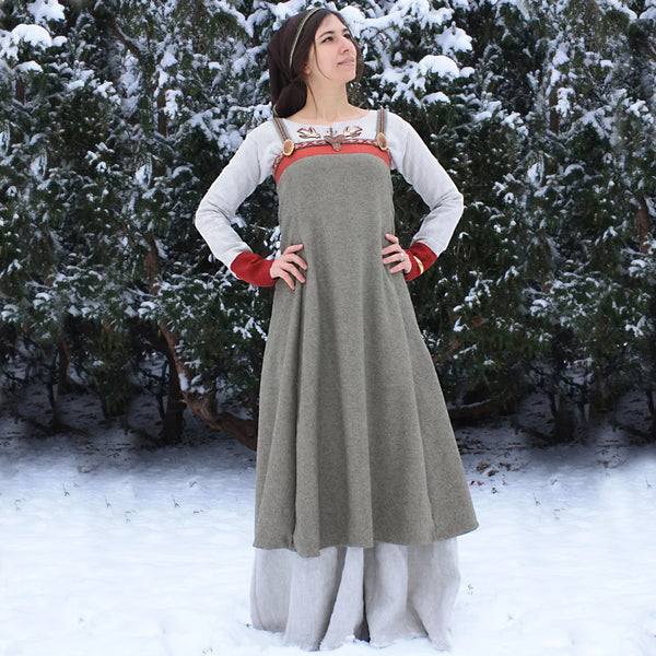 Apron Viking Dress - Fine Wool