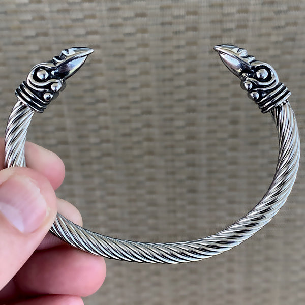 Huginn and Muninn Flexible Bracelet - Stainless Steel