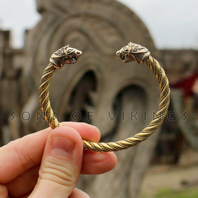 Floki (Vikings) Bracelet - Brass