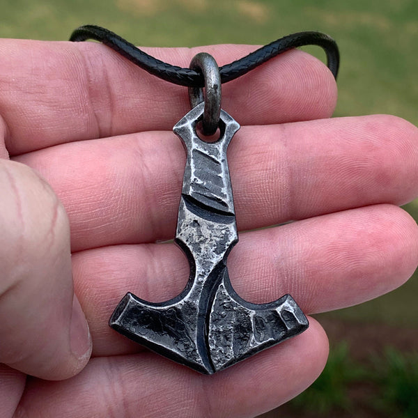 Stainless steel necklace Thor's Hammer with Helm of Awe and Triquetra,  19,95 €