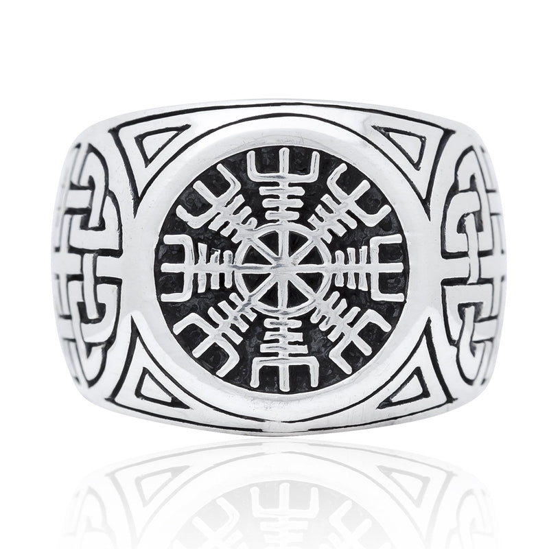 Silver Helm of Awe Ring