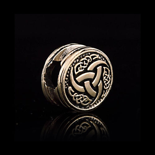 Horns of Odin Bead - Bronze or Sterling Silver