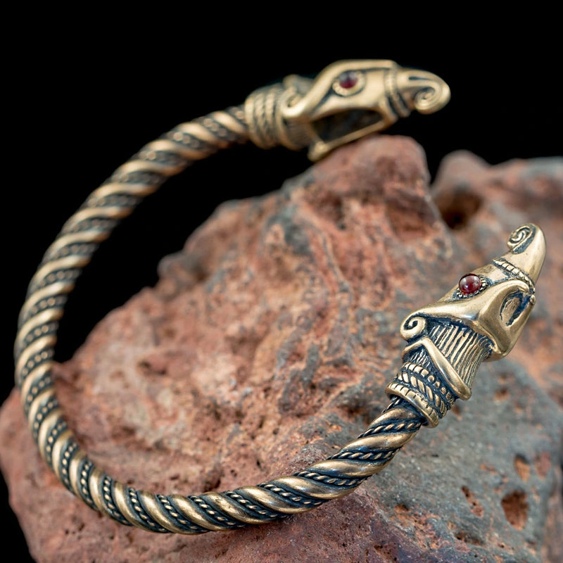 Huginn and Muninn Arm Ring - Bronze