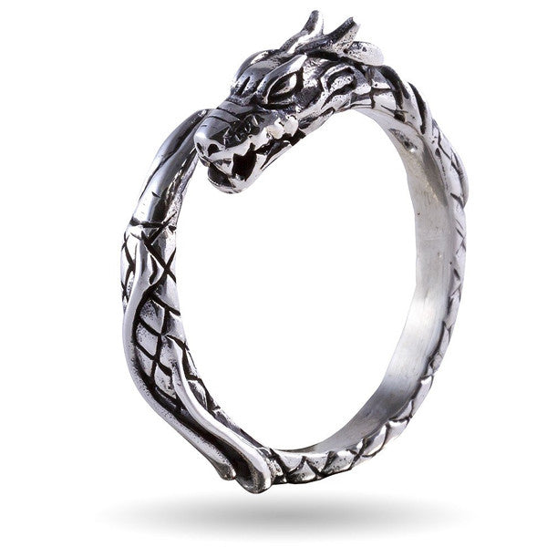 Jormungand Ring Sterling Silver
