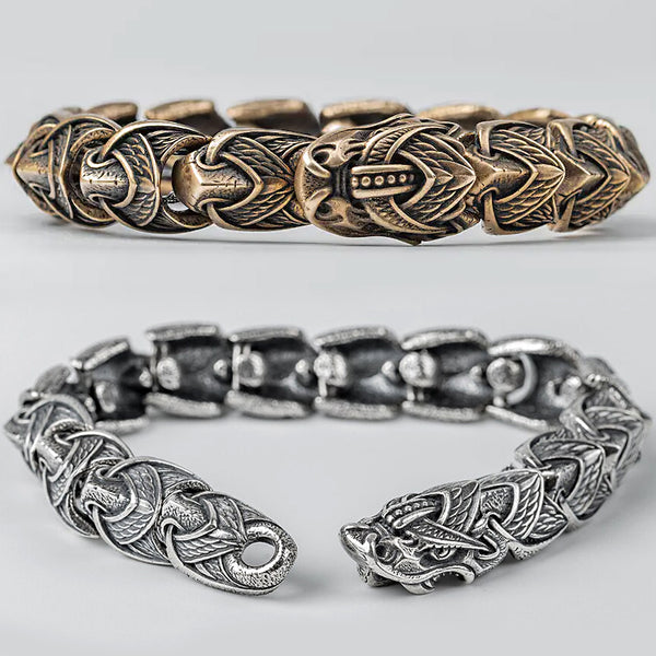 Jormungandr Bracelet - Bronze or Sterling Silver