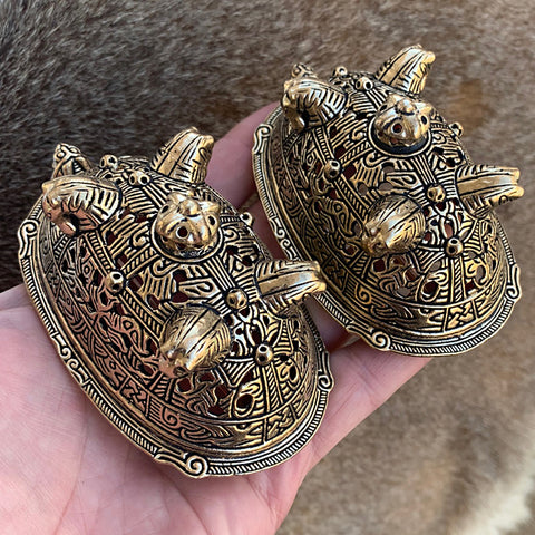 Viking turtle brooch, Tortoise brooch, Norse oval bronze brooch, medieval brooch, buckle fibula, Viking jewelry good - 1 pair