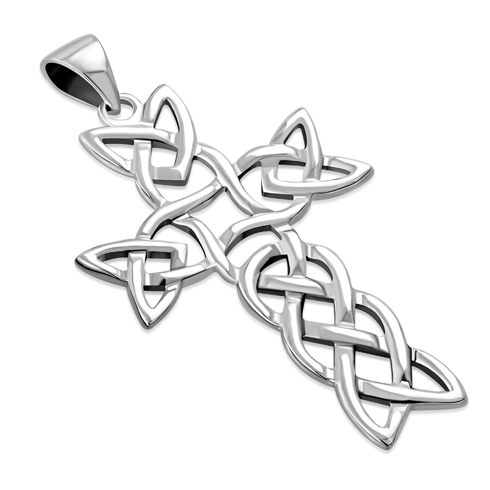 Celtic cross Scotland silver pendant | The Silver Studio Scotland