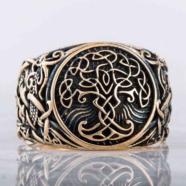 Norse Tree Ring - Bronze, Silver or Gold