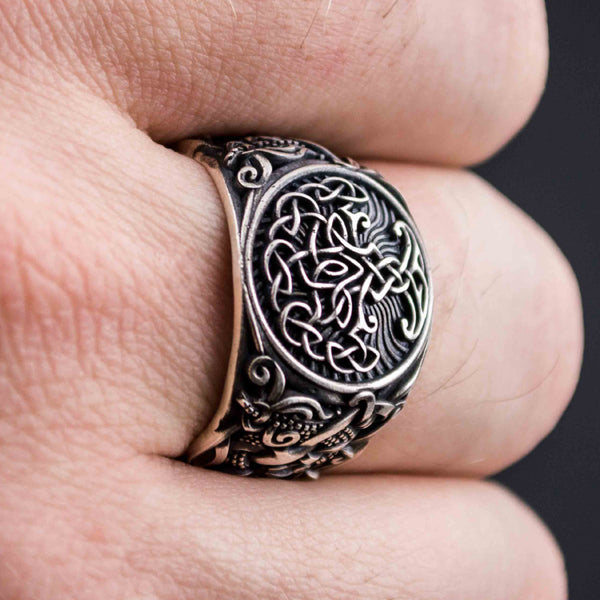 Norse Tree of Life / Yggdrasil Ring - Sterling Silver – Sons of Vikings