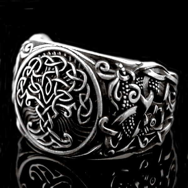 Norse Tree Ring - Silver