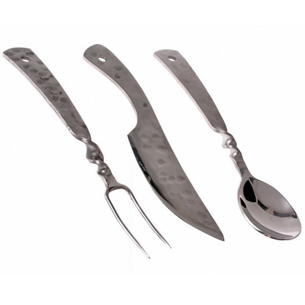 Medieval Cutlery Set - Hand Forged Steel