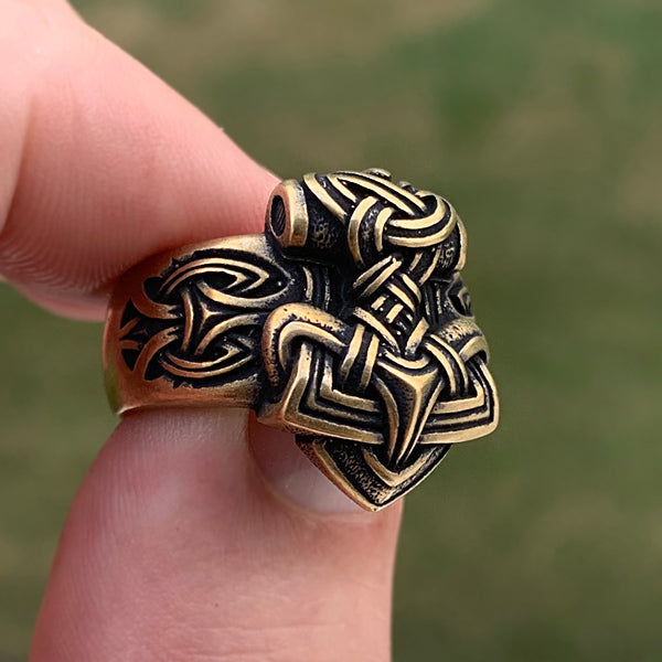 Mighty Hammer Ring - Bronze or Sterling Silver