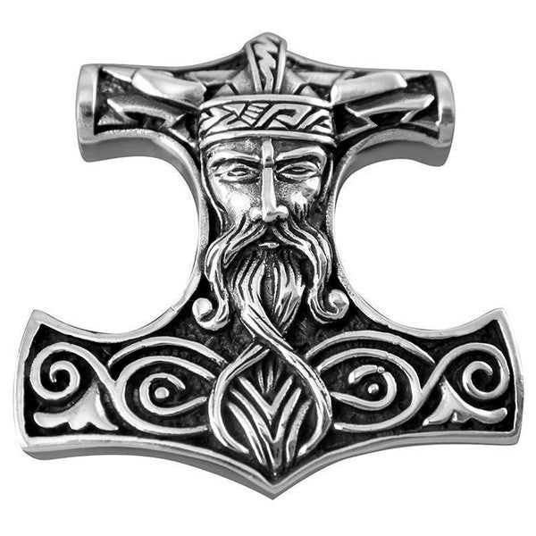 odin thor's mjolnir pendant 925 sterling silver
