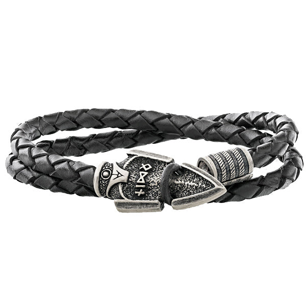 Odin's Spear and Leather Bracelet – Sons of Vikings