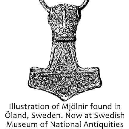 Larger Öland Mjolnir - Bronze