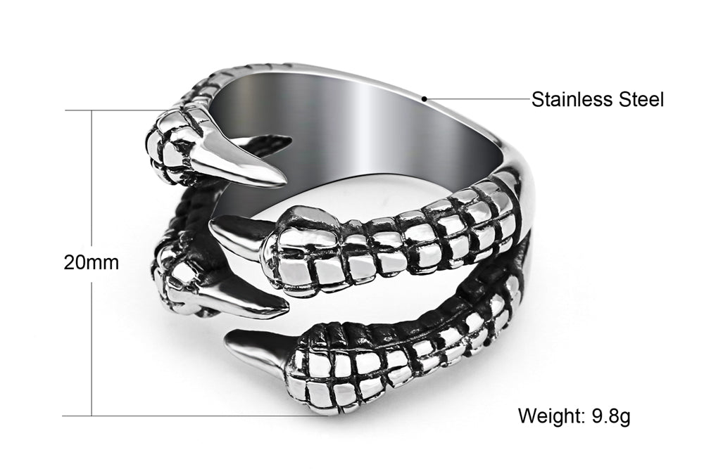 Dragon Claw Ring - Stainless Steel