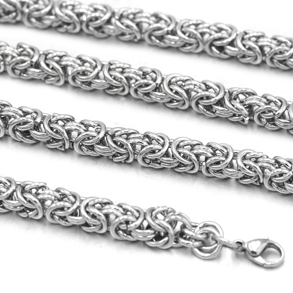 King's Chain Silver Silver Chain Stainless Steel Chain 