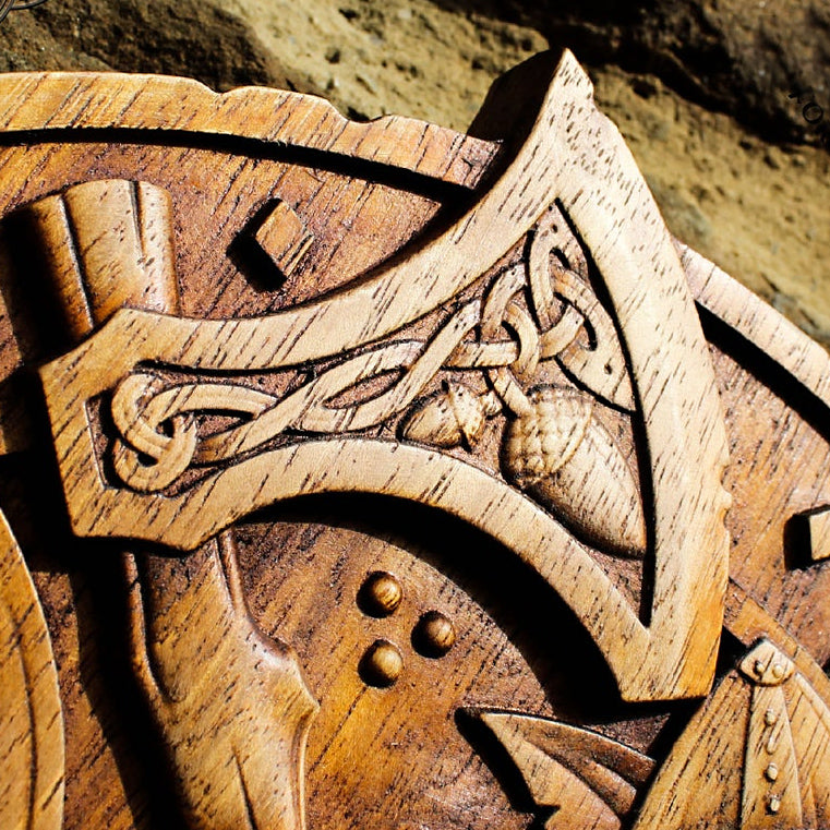 Carved Wood Ratatoskr - Norse Squirrel