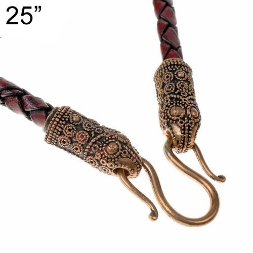 4mm Raven Heads Cord - Leather